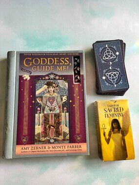 Goddess 3 Deck Bundle, Goddess Guide Me, Sacred Feminine,Triple Goddess Cards